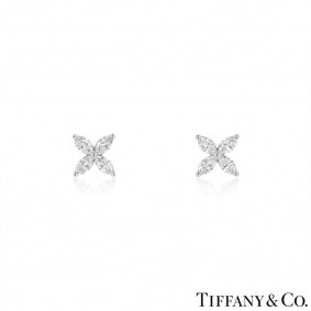 Tiffany & Co. Platinum Diamond Victoria Earrings Tiffany & Co. Platinum Diamond Victoria Earrings
